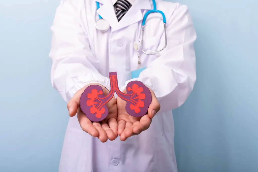 Doctor Hands Holding Kidneys Shape. Health Care, Medical Insurance Concept. - Dra. Stella D'Ávila